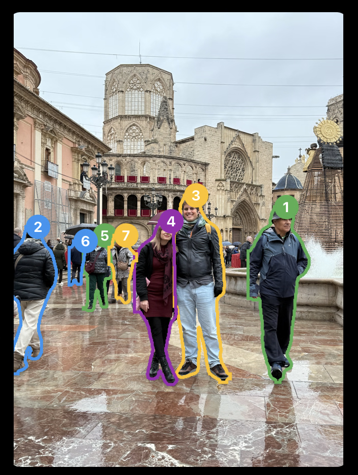 Person segmentation example 4