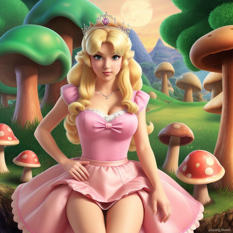 Princess Peach digital art